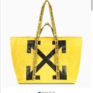 Off-white Commercial Yellow Tote Large